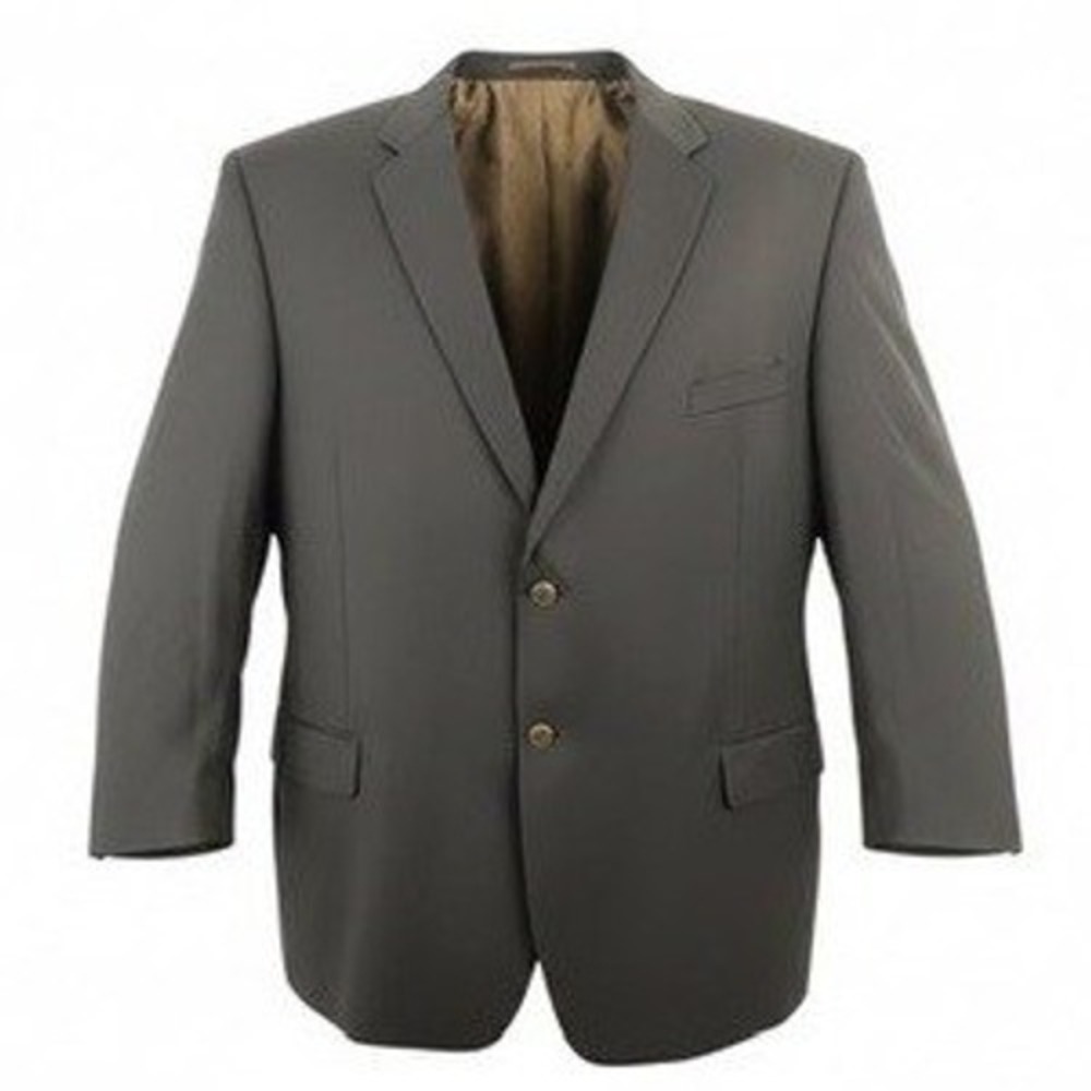 Joseph & Feiss Men 60 Regular Blazer Navy Blue 100% Wool Two Button Solid